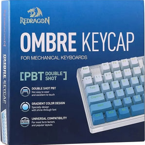 Redragon a134 gradient color ombre blue keycaps 104 keys