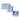 Redragon a134 gradient color ombre blue keycaps 104 keys