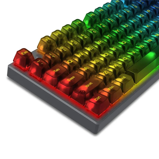 Redragon a138 transparent black keycaps 117 keys