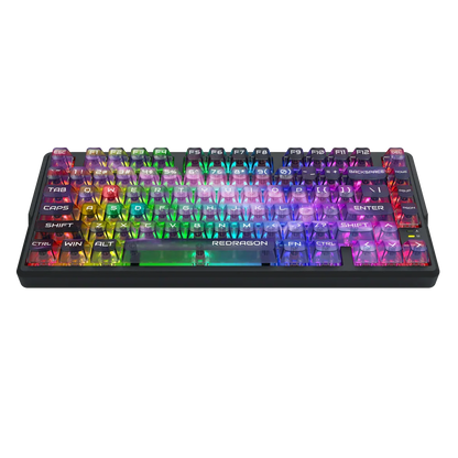 Redragon barlette magnetic gaming keyboard amethyst purple (k767-wl-m) keyboards