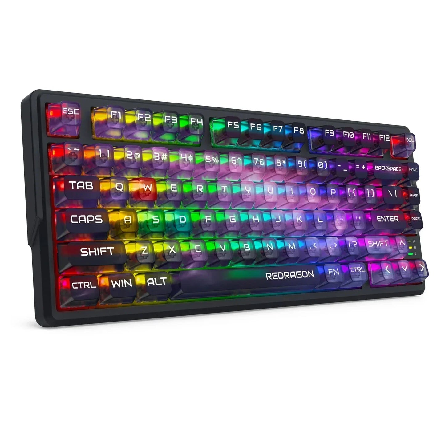 Redragon barlette magnetic gaming keyboard amethyst purple (k767-wl-m) keyboards