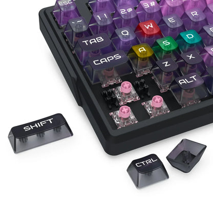 Redragon barlette magnetic gaming keyboard amethyst purple (k767-wl-m) keyboards