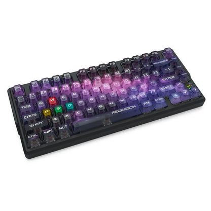 Redragon barlette magnetic gaming keyboard amethyst purple (k767-wl-m) keyboards