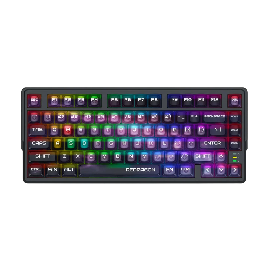 Redragon barlette magnetic gaming keyboard amethyst purple (k767-wl-m) keyboards