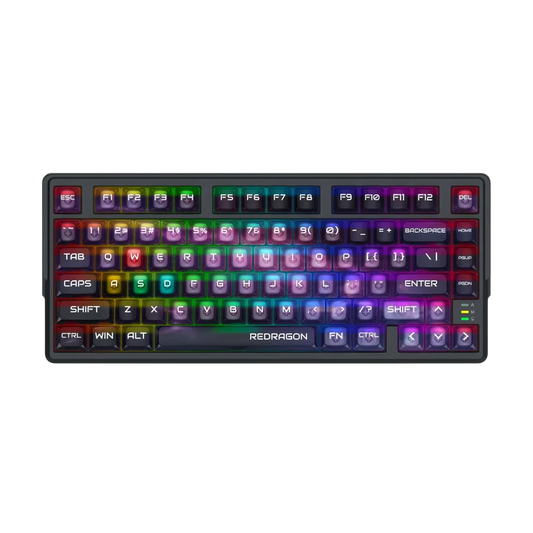 Redragon barlette magnetic gaming keyboard amethyst purple (k767-wl-m) keyboards