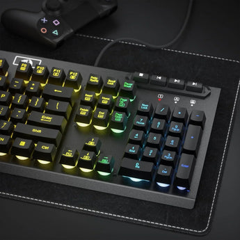 Redragon k513 rgb membrane gaming keyboard standard 104 keys linear keyboards