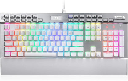 Redragon k550 rgb gaming keyboard 104 keys + 12 macro g keys wired mechanical