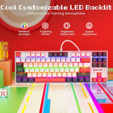 Redragon k552 mechanical gaming keyboard 87-key compact led gaming keyboard