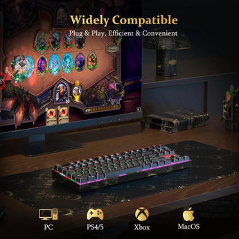 Redragon k552 mechanical gaming keyboard english led gaming keyboard with 87
