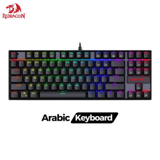 Redragon k552-rgb-2 wired tkl 75% mechanical gaming keyboard | ar