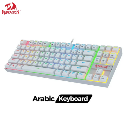 Redragon k552-rgb-2 wired tkl 75% mechanical gaming keyboard | ar