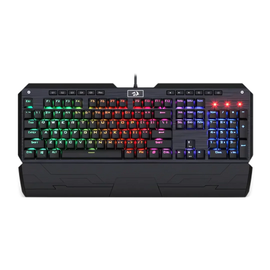 Redragon k555 mechanical gaming keyboard with blue switches macro recording,