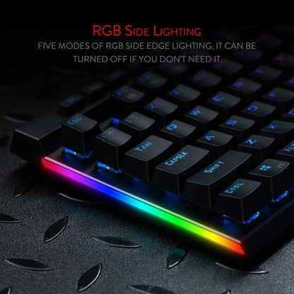Redragon k580 vata rgb led backlit mechanical gaming keyboard keyboards