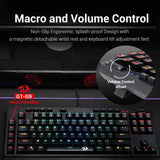 Redragon k588 rgb backlit mechanical gaming keyboard with programmable keys