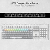 Redragon k617 ct 60% wired rgb gaming keyboard 61 keys compact keyboards