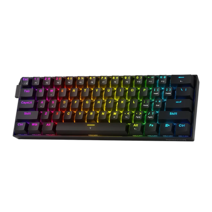 Redragon k617 he rapid trigger gaming keyboard 60% 61 keys wired mechanical
