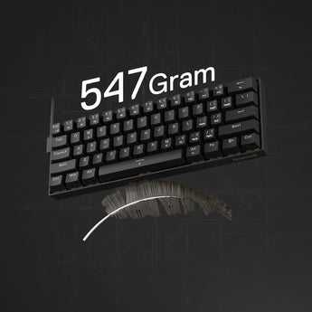 Redragon k617 he rapid trigger gaming keyboard 60% 61 keys wired mechanical