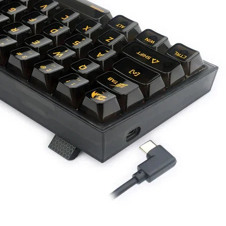 Redragon k617ctb-rgb 60% wired rgb gaming keyboard keyboards