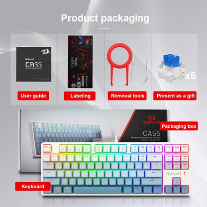 Redragon k645w 87 key rgb mechanical gaming keyboard
