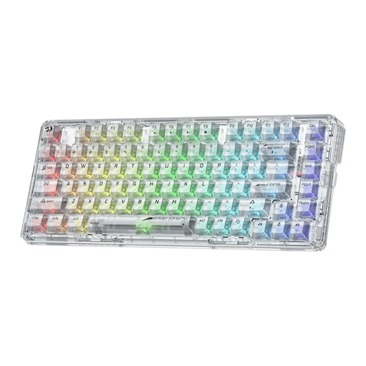 Redragon k649 pro 78% wireless gasket rgb gaming keyboard 3-modes 82 keys