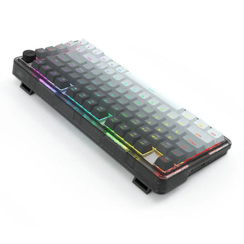 Redragon k673 gg 75% wireless gasket rgb gaming keyboard 3-modes 81 keys pbt