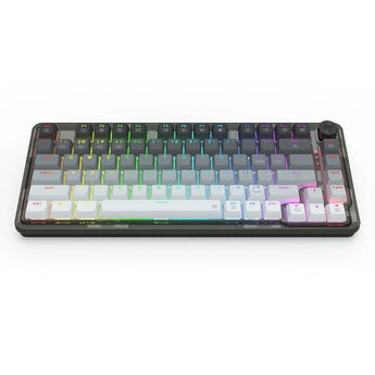 Redragon k673 gg 75% wireless gasket rgb gaming keyboard 3-modes 81 keys pbt