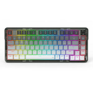 Redragon k673 gg 75% wireless gasket rgb gaming keyboard 3-modes 81 keys pbt