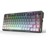Redragon k673 gg 75% wireless gasket rgb gaming keyboard 3-modes 81 keys pbt