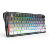 Redragon k673 gg 75% wireless gasket rgb gaming keyboard 3-modes 81 keys pbt