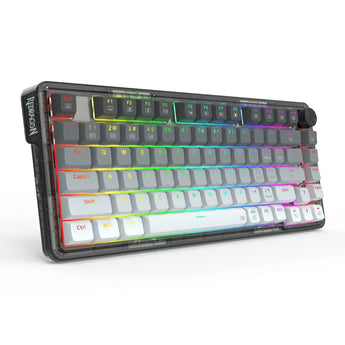 Redragon k673 gg 75% wireless gasket rgb gaming keyboard 3-modes 81 keys pbt