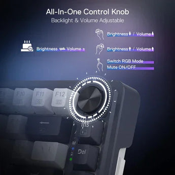 Redragon k673 pro 75% wireless gasket rgb gaming keyboard keyboards