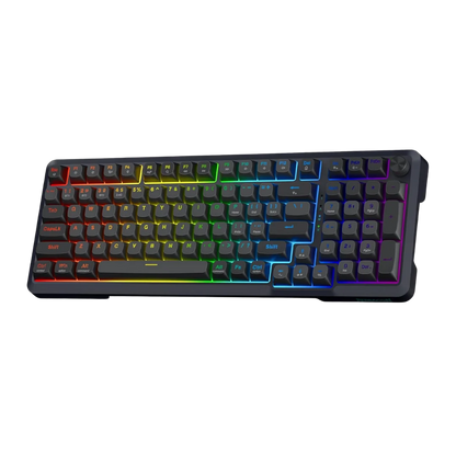 Redragon k688 wireless mechanical keyboard 3 mode gasket mounted rgb gaming