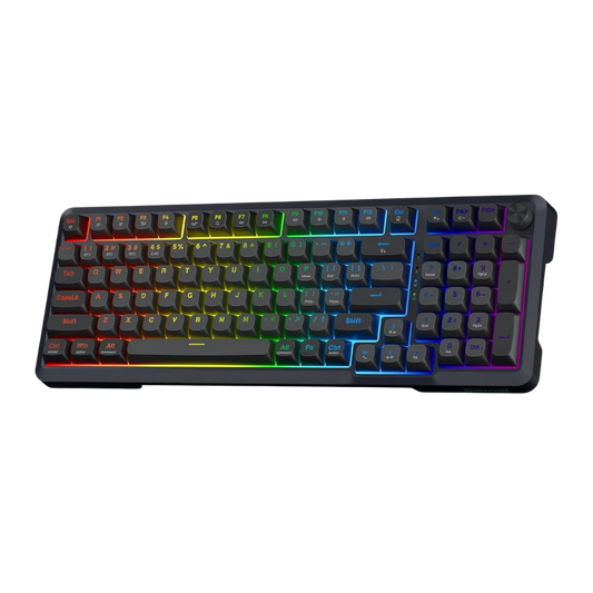 Redragon k688 wireless mechanical keyboard 3 mode gasket mounted rgb gaming