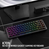 Redragon k709 65% wired gasket rgb gaming keyboard keyboards