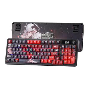 Redragon k719 pro wireless gasket gaming keyboard w/hype screen & knob 95 keys