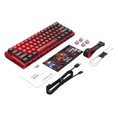 Redragon k753 he rapid trigger gaming keyboard 60% 61 keys wired mechanical