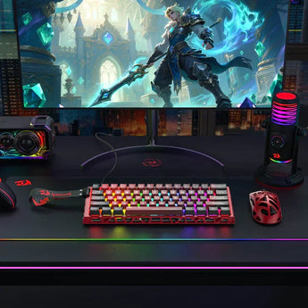 Redragon k753 he rapid trigger gaming keyboard 60% 61 keys wired mechanical