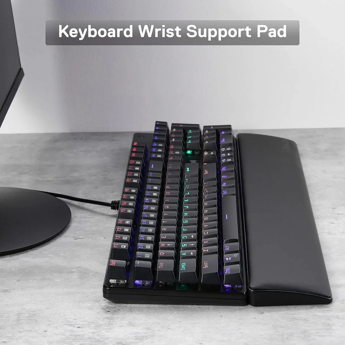 Redragon p037 meteor l computer keyboard wrist rest pad