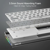 Redragon shaco k641 pro 65% aluminum rgb mechanical keyboard 3-mode 68 keys