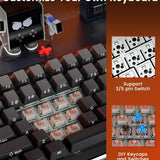 Redragon wireless mechanical keyboard k708gg gasket rgb gaming keyboard