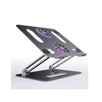 Laptop stand portable foldable computer stand with usb two cooling fans - Fun Touch