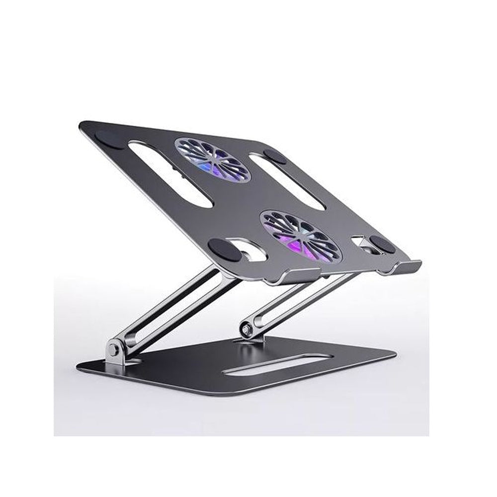 Laptop Stand Portable Foldable Computer With USB Two Cooling Fans JOD 25