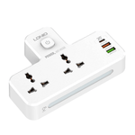 Ldnio sc2311 power strip with 2 ac outlets, 2usb, usb-c, 2500w - Fun Touch