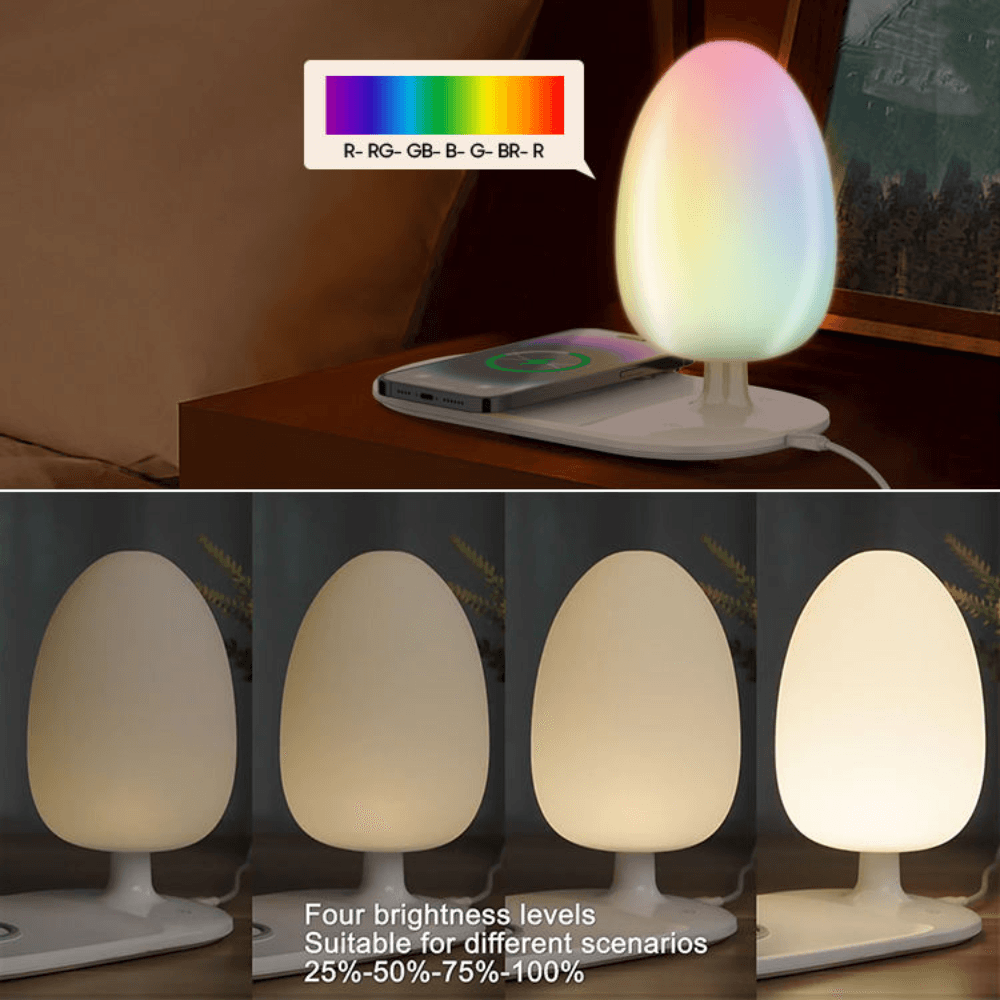 Ldnio y3 fast wireless charging desk lamp - Fun Touch