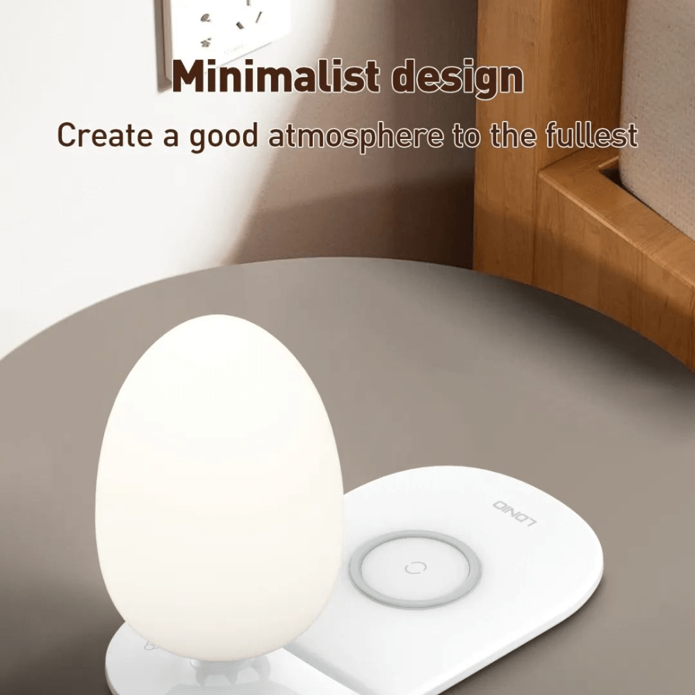 Ldnio y3 fast wireless charging desk lamp - Fun Touch