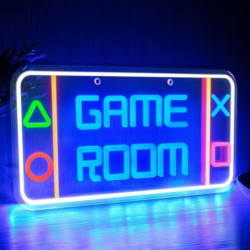 LED Game Room Neon Signs Gaming Decor Lightning