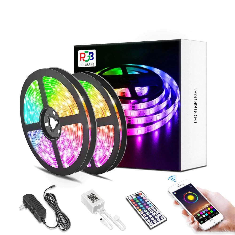 Led strip light rgb 5050 flexible ribbon with app control JOD 12