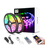 Led strip light rgb 5050 flexible ribbon with app control JOD 12