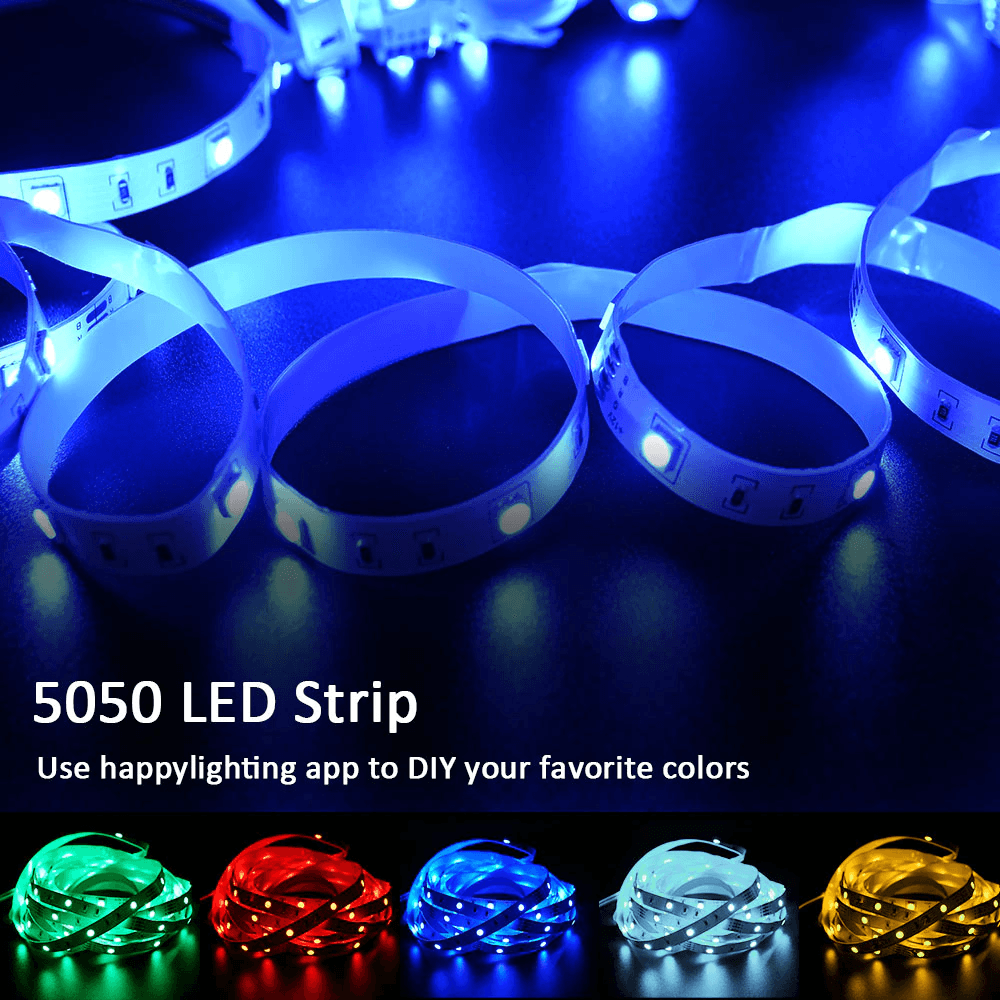 LED Strip Light RGB 5050 Flexible Ribbon With App Control Lightning
