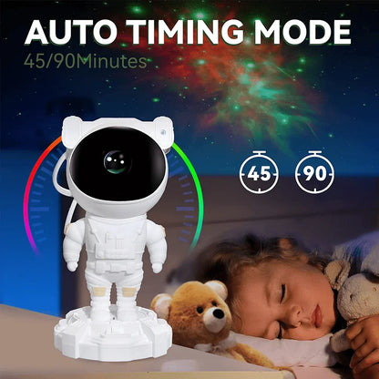 Astronaut night light projector with music